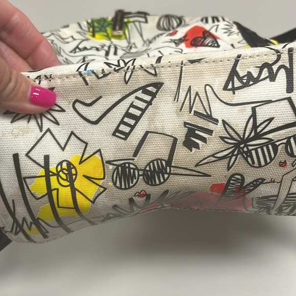 Alice & Olivia Colorful Abstract Print Backpack / preowned OS - Picture 4 of 15